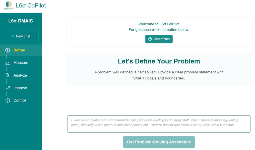 ProbSolveAI lean six sigma DMAIC ProbSolveAI lean six sigma DMAIC